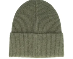 Wood Raw Beanie Olive Cuff - SQRTN
