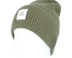 Wood Raw Beanie Olive Cuff - SQRTN