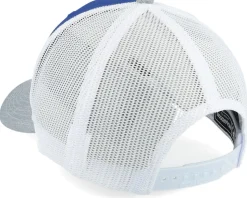 Wood Work Emblem 112 Tri Royal/White/Heather Trucker - Bearded Man