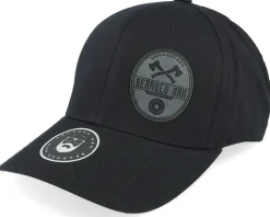 Wood Work Emblem Combed Black Flexfit - Bearded Man