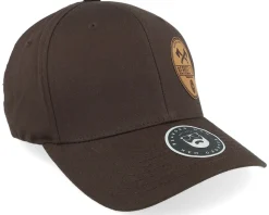 Wood Work Emblem Wooly Combed Brown Flexfit - Bearded Man