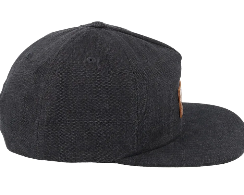 Woodburn Black Vintage Wash Snapback - Brixton