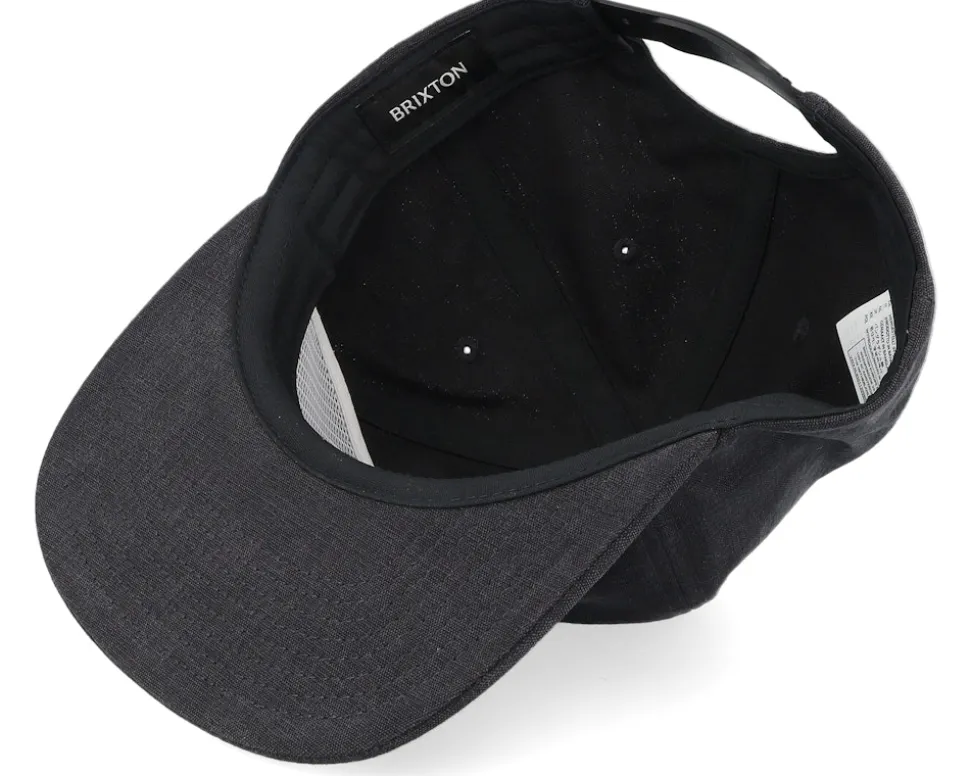 Woodburn Black Vintage Wash Snapback - Brixton