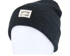 Woodburn Watch Cap Beanie Washed Black Cuff - Brixton