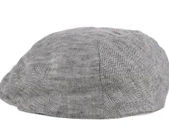 Woodfield Linen Herringbone Flat Cap - Stetson