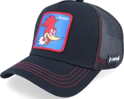 Woody Woodpecker Black Trucker - Capslab