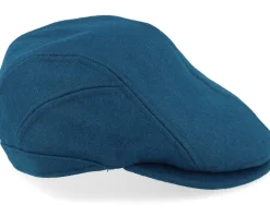 Wool blend Blue Flat Cap - Seeberger
