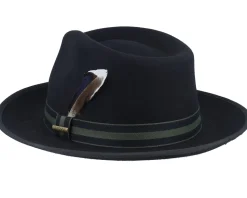 Woolfelt Black Fedora - Stetson