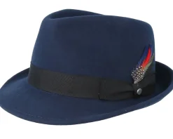 Woolfelt Navy Trilby - Stetson