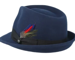 Woolfelt Navy Trilby - Stetson