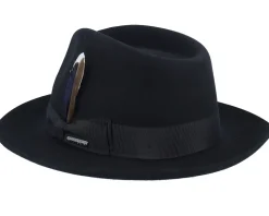 Woolfelt/Cashmere Black Fedora - Stetson