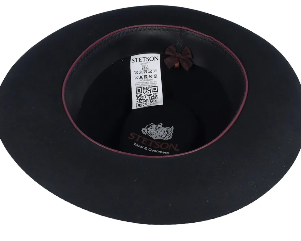 Woolfelt/Cashmere Black Fedora - Stetson