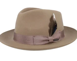 Woolfelt/Cashmere Light Almond Fedora - Stetson