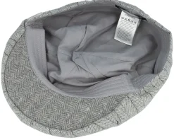Woolmix Fabric Ivy Grey Flat Cap - Seeberger