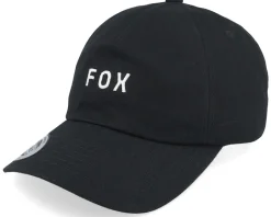 Wordmark Hat Black/White Dad Cap - Fox