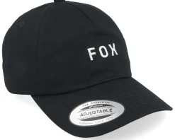 Wordmark Hat Black/White Dad Cap - Fox