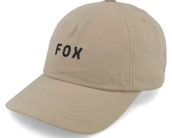 Wordmark Hat Tpe Beige Dad Cap - Fox