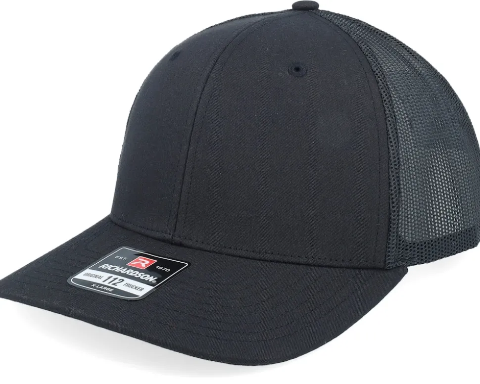 112XL Solid Black X-Large Trucker - Richardson