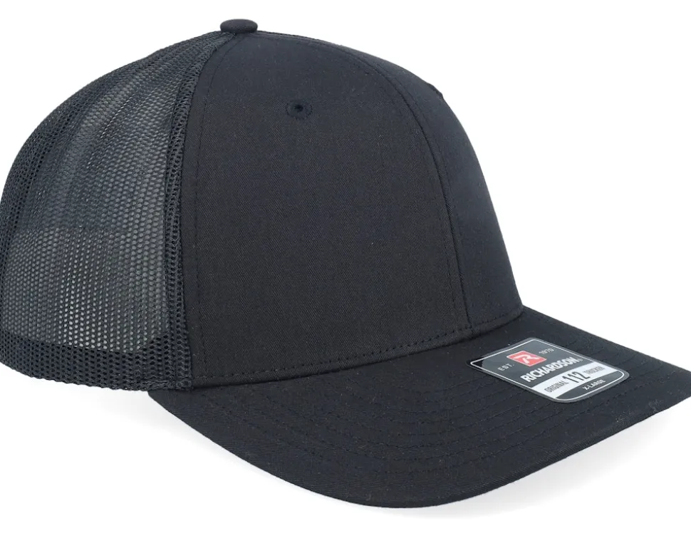 112XL Solid Black X-Large Trucker - Richardson