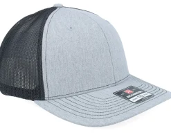 112XL Split Heather Grey/Black X-Large Trucker - Richardson