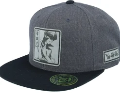 Yami Yugi Grey Engraved Charcoal Snapback - Yu-Gi-Oh