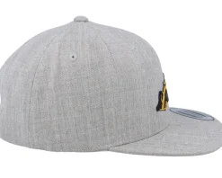 Yellow Racing Car Heather Grey Snapback - Kiddo Cap