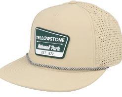 Yellowstone Buxton Pro Beige Perforated A-Frame Snapback - American Needle