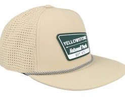 Yellowstone Buxton Pro Beige Perforated A-Frame Snapback - American Needle