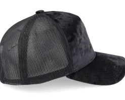 Yin Yang Velvet Black/Black A-frame Trucker - Iconic