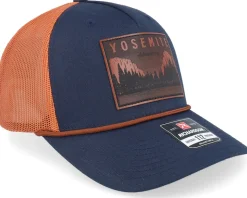 Yosemite Adventure Patch Navy/Orange Rope A-Frame Trucker - Wild Spirit