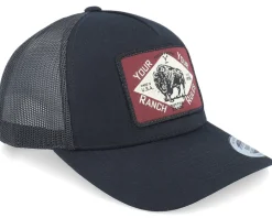 Your Rules Black A-Frame Trucker - Yellowstone