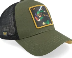 Zelda Link Black/Dark Green A-Frame Trucker - Capslab