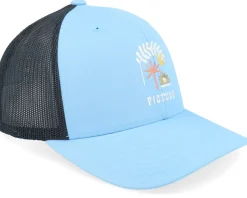 Zephyr Cap D Vista Blue/Black Trucker - Picture