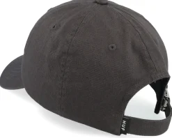 Zine 6 Panel Hat Black Dad Cap - HUF
