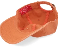 Zion Leatherhead Slouch Burnt Orange Dad Cap - American Needle