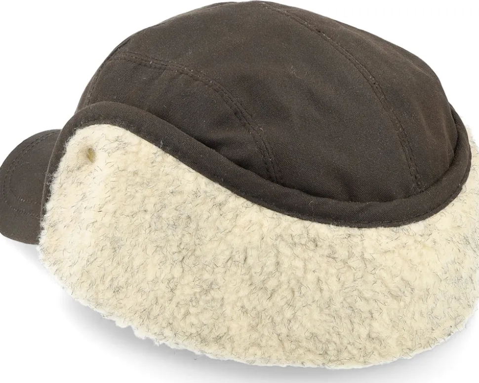 Zwolle El Wax Cotton Brown Earflap - MJM Hats